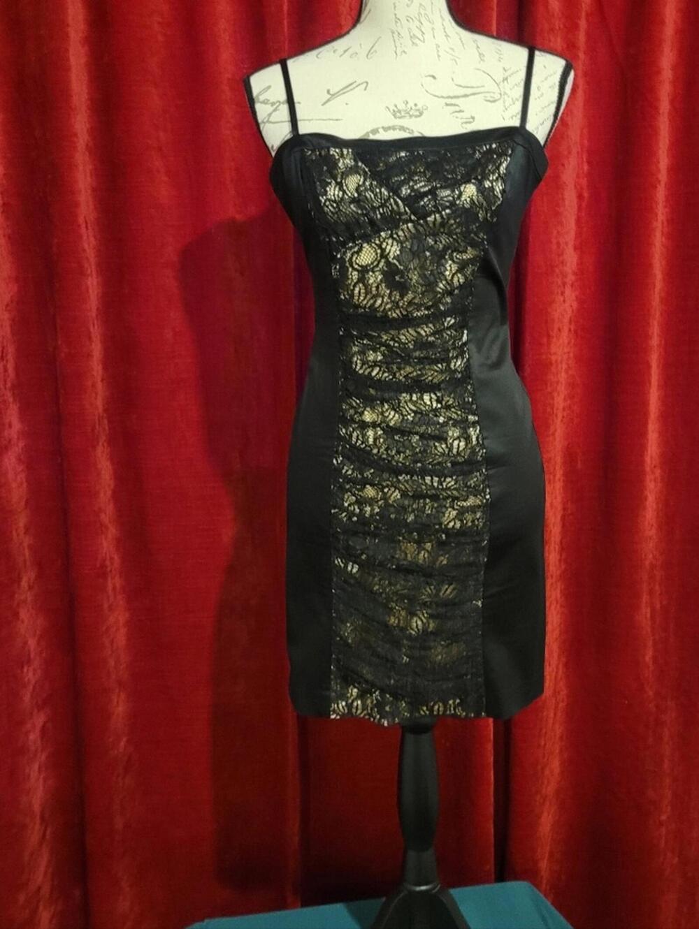BUNDLE SALE!  VINTAGE BEBE! Black Party Dress Size M